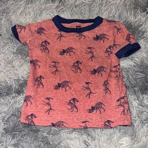 Epic Threads Dinosaur Skeleton Tee - Red and Navy